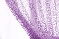 Purple curtains on a white background Royalty Free Stock Photo