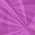 Purple curved ray burst background - vector graphic from striped rays Royalty Free Stock Photo