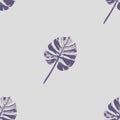 Purple and dark purple tropical leaf with texture Pattern. Vector