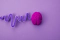 Purple day. Epilepsy awareness day. Top view Royalty Free Stock Photo