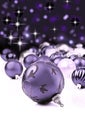 Purple decorative christmas ornaments