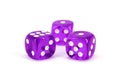 Purple Dice Royalty Free Stock Photo