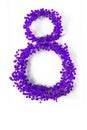 Purple digit eight IWD symbol Royalty Free Stock Photo