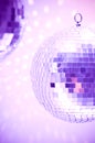 Purple disco globes