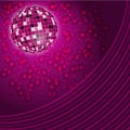 Purple disco lights backdrop