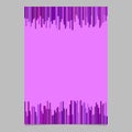 Purple document template from vertical stripes - poster design