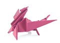 Purple dragon of origami