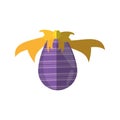 purple easter egg bow decoration shadow Royalty Free Stock Photo