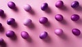 Purple easter egg pattern pink on pink background Generative AI Royalty Free Stock Photo