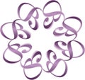 Purple Easter Ribbon