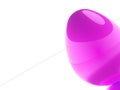 Purple egg rendered Royalty Free Stock Photo