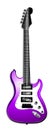 Purple Electric Guitar Illustration