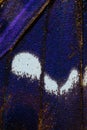 Purple Emperor, Apatura iris butterfly wing pattern Royalty Free Stock Photo