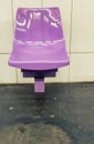 Purple empty chair on a subway station