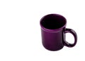 Purple empty coffee cup with a black inside