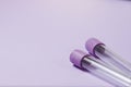 Purple empty vacuum blood collection tube test with EDTA as anticoagulant. Royalty Free Stock Photo