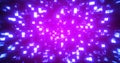 Purple energy glowing blocks digital futuristic squares computer bright
