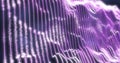 Purple energy waves from particles glowing bright magical abstract