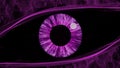 Purple eye abstract Royalty Free Stock Photo