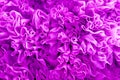 Purple fabric flounces background