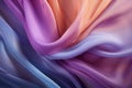 Purple fabric organza background, texture waves place for text