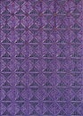 Purple fabric with seamless rhombus geometric pattern Royalty Free Stock Photo