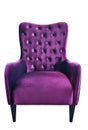 Purple fabric sofa