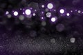 Purple fantastic shining glitter lights defocused bokeh abstract background, festal mockup texture with blank space for your conte