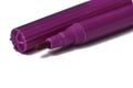 Purple felt pen isolated on a white background.Felt pen.Copy space