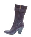 Purple female leather boot