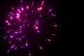 Purple fireworks Royalty Free Stock Photo
