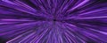 Purple flash hyperjump background. Futuristic acceleration