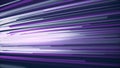 Purple and flashing parallel lines moving into different directions, seamless loop. Animation. Abstract glowing narrow