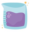 purple flask design