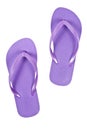 Purple Flip Flops Royalty Free Stock Photo