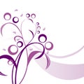 Purple floral background