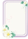 Purple floral frame