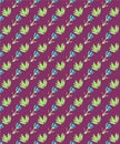 Purple Floral Seamless Pattern For Fabric Prints
