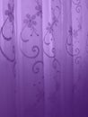 purple florish curtain