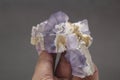 Purple flourite mineral specimen from baluchistan pakistan