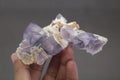 Purple flourite mineral specimen from baluchistan pakistan