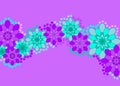 Purple flower banner Royalty Free Stock Photo