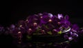 Purple flower blossom, fresh petal, beauty in nature, fragility, romance generated by AI Royalty Free Stock Photo