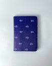 Purple flower passport front cover