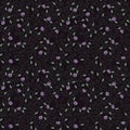 Purple Flowers. Pattern. Royalty Free Stock Photo