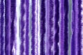 Purple Fluffy String Curtain