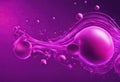 Purple fluid background design Liquid gradient shapes composition Futuristic design posters Fluid background design abstract Royalty Free Stock Photo