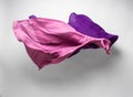 Purple flying fabric