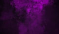 Purple fog effect on isolated black background for text or space. Texture smoke Royalty Free Stock Photo