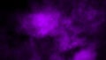 Purple fog and mist effect on isolated black background for text or space Royalty Free Stock Photo